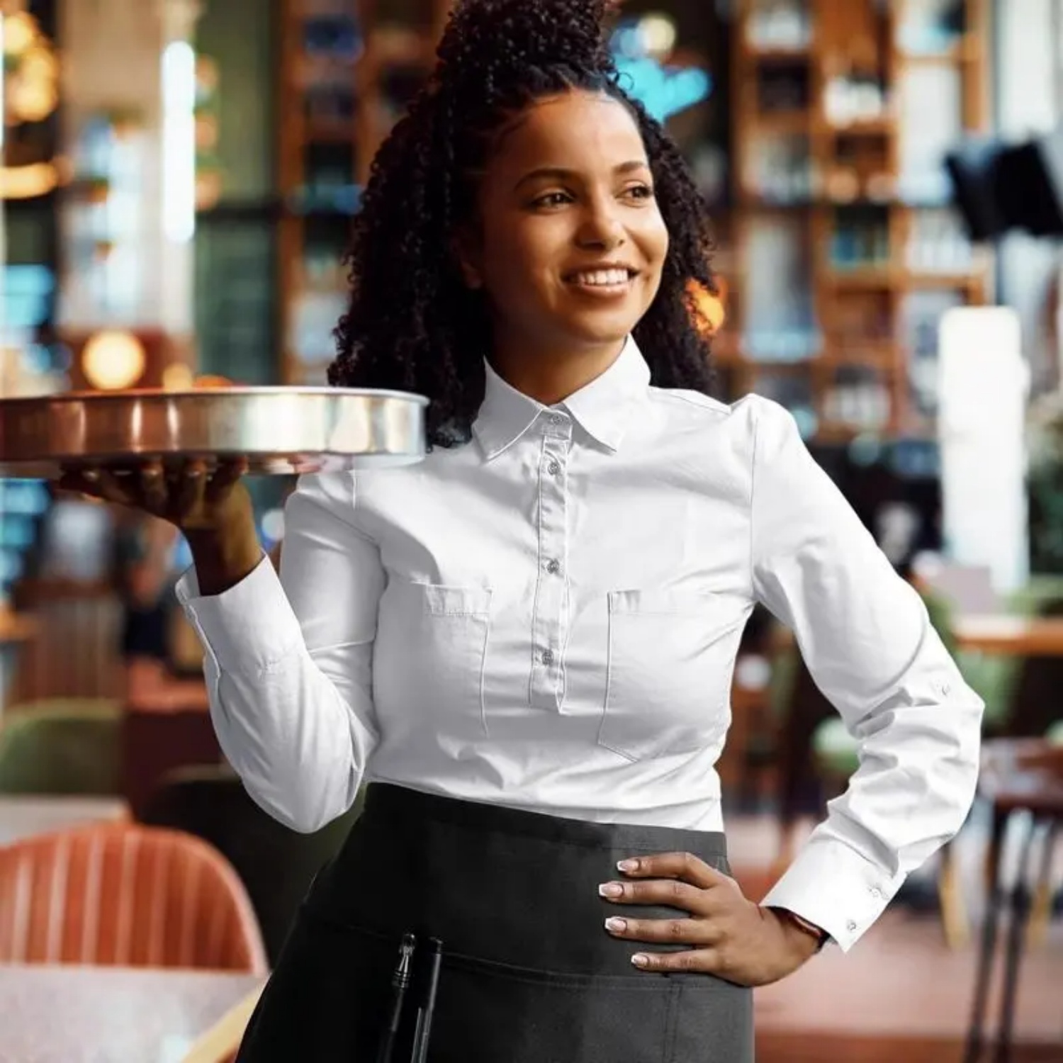 Commercial Kitchen And Bar - Celemek Server dengan 3 Kantong (1