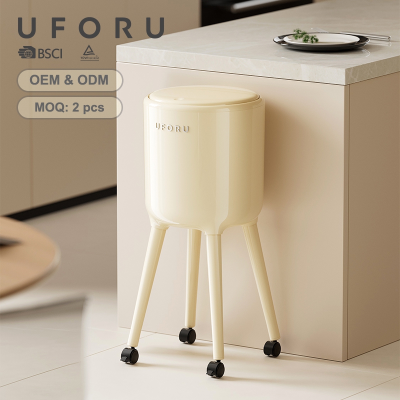 Commercial Kitchen Bin - Tempat Sampah Tinggi UFORU dengan Roda,