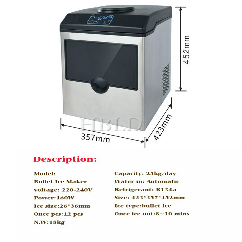 Pembuat Es Portabel Cepat HBLD - Commercial Kitchen And Bar ulasan dan harga