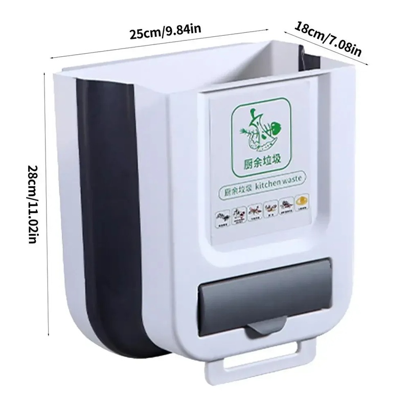 Tempat Sampah Lipat Tipis 10L, - Commercial Kitchen Bin ulasan dan harga